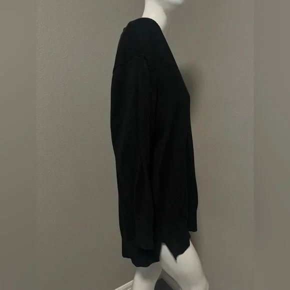 AVENUE Plus Women’s Classic Black V-Neck Long Sleeves Top Sweater Size 18 / 20 - Picture 4 of 12